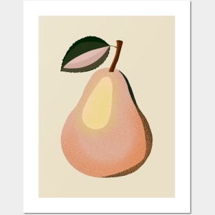 Mid Century Pear Pink Posters and Art